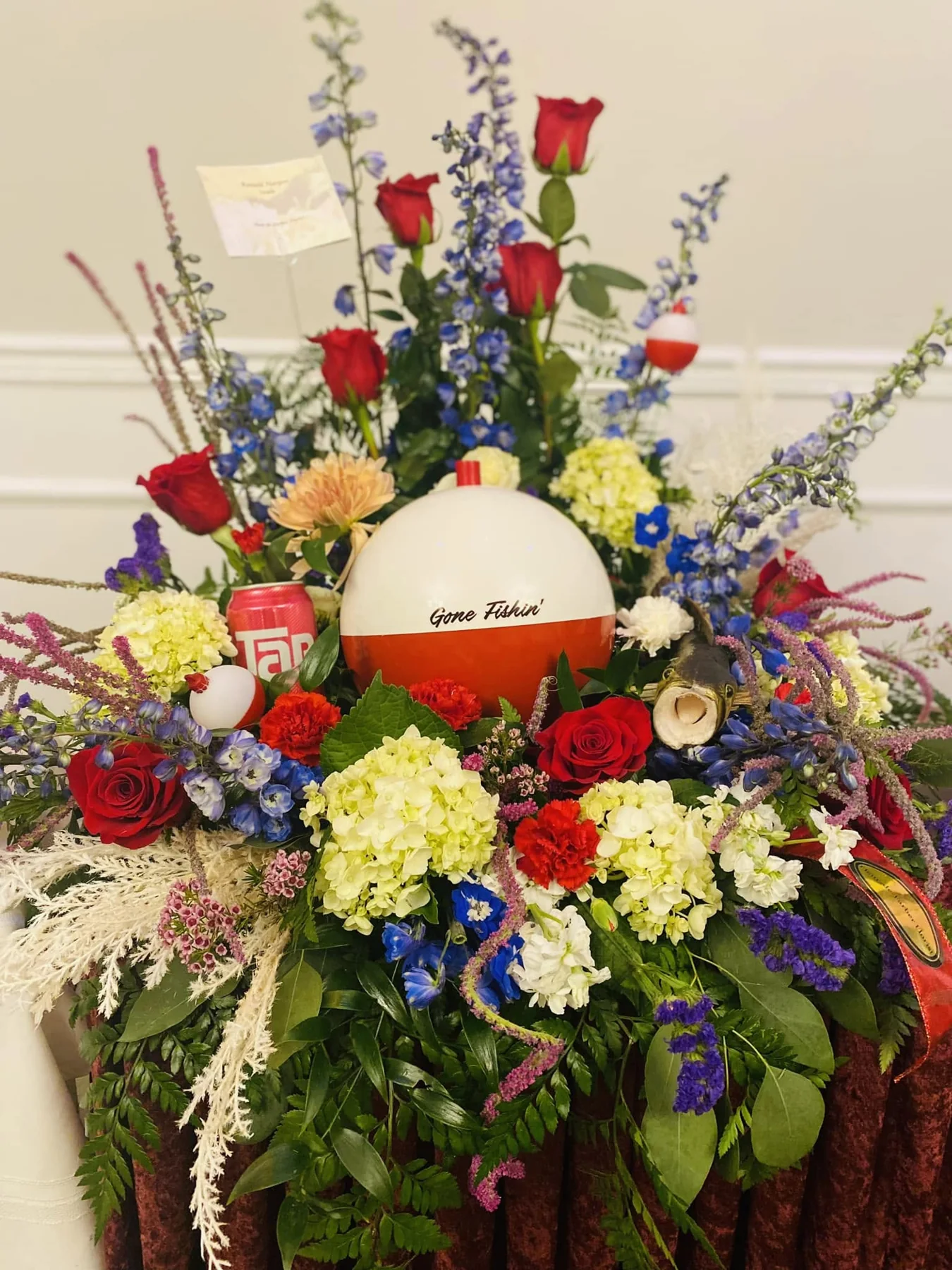 Custom memorial design by Fleur-de-Farber Florist