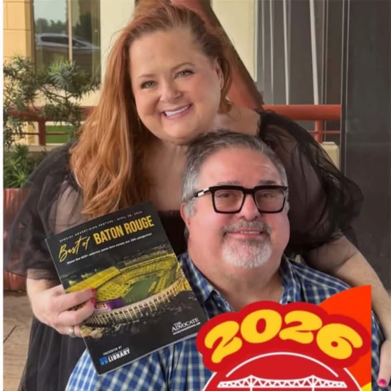 Kathy Watson Farber with her husband