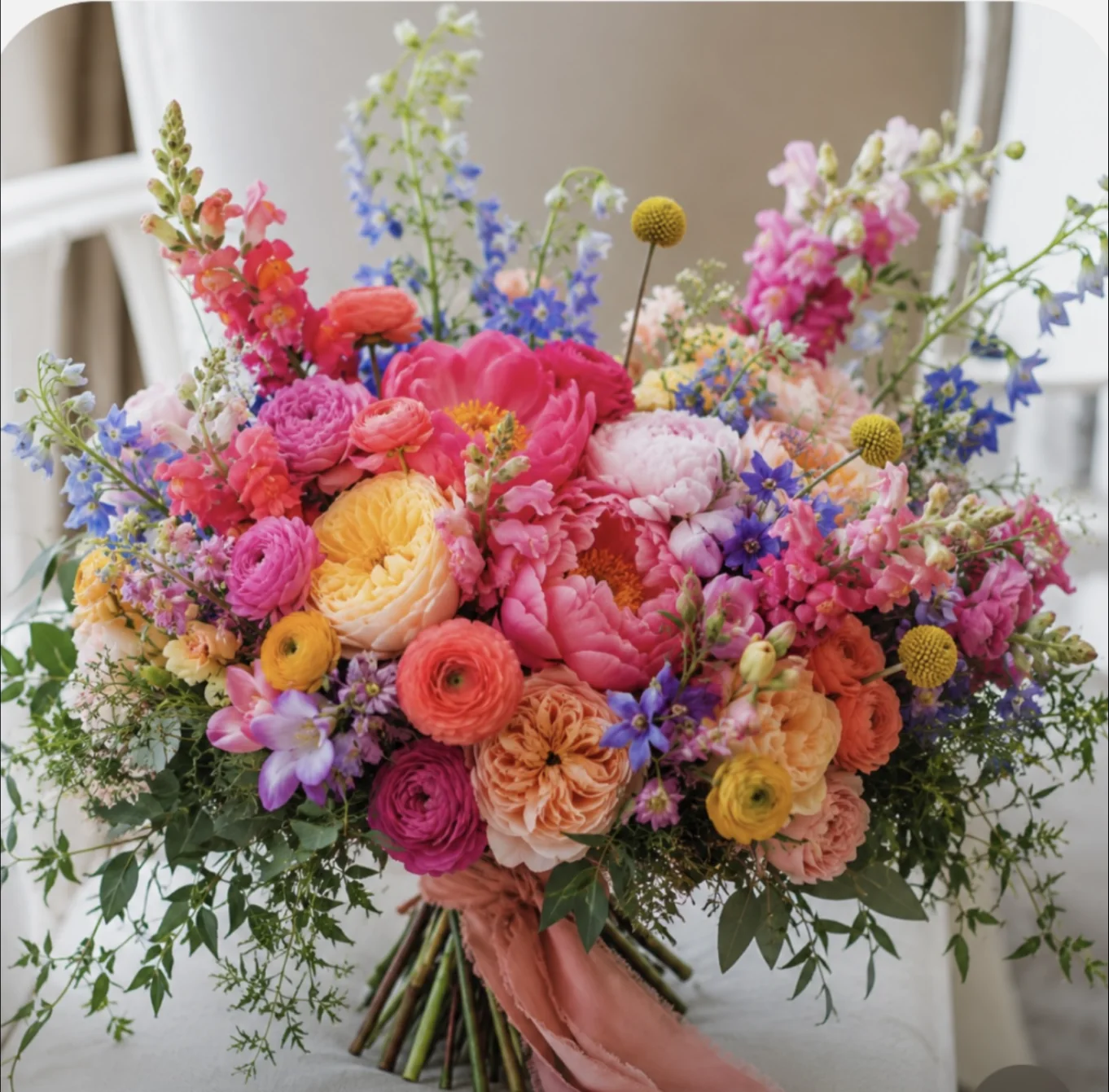 Wedding bouquet by Fleur-de-Farber Florist